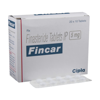 Fincar Finasteride 5mg 200 Tablets